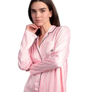 Chemise de nuit manches longues femme Admas Barbie Elegant image-3
