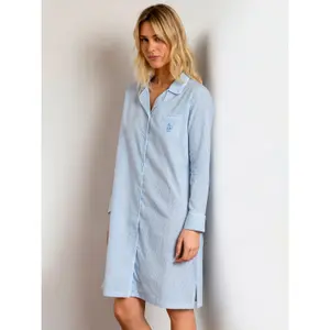 Nachthemd mit langen Ärmeln für Damen Admas Stripes Home image-3