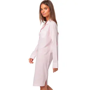 Nachthemd mit langen Ärmeln für Damen Admas Stripes Home image-2
