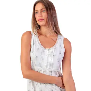 Γυναικείο νυχτικό Admas White And Grey image-3