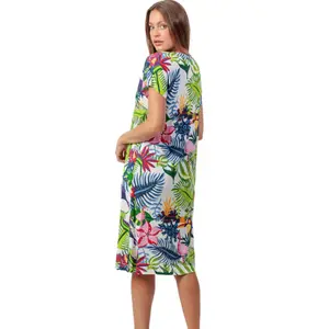 Chemise de nuit manches courtes femme Admas Exotic Parrot image-2