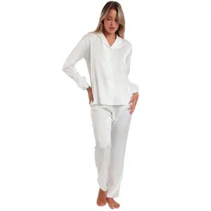 Women's Pyjama Shirt and Trousers Admas Plumas Marabu Luxe