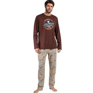 Pyjamas med långa ärmar och byxor Admas Varsity Squad Peanuts image-0