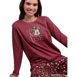 Long Sleeve Top and Trouser Pyjama for Women Admas Minnie Mouse Disney image-3