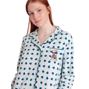 Schlafanzug Shirt und Hose Damen Admas You Make My Love Disney image-3