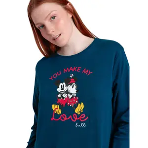 Pigiama a maniche lunghe e pantaloni donna Admas You Make My Love Disney image-3
