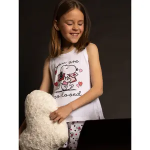 Mädchen-Pyjama Admas Peanuts In My Heart image-2