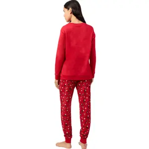 Pigiama top maniche lunghe e pantaloni alto maniche lunghe e pantaloni donna Admas Hoho Mood Peanuts image-1