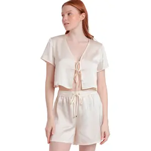Pijama top y short de satén mujer Admas Sweet Luxe