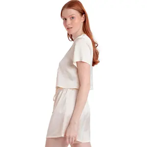 Pijama top y short de satén mujer Admas Sweet Luxe image-2