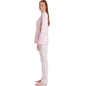 Pigiama top maniche lunghe e pantaloni alto maniche lunghe e pantaloni donna Admas La Vie Est Belle image-2