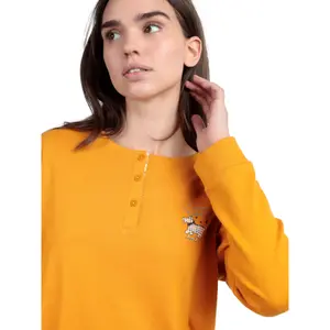 Pigiama top polo a maniche lunghe e pantalone donna Admas LouLou Returns image-3