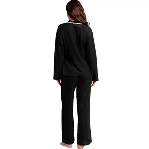 Pigiama tunica e pantaloni larghi donna Admas Luxury image-1