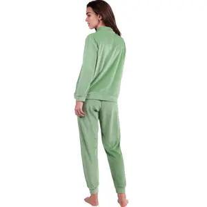 Pyjamasweatshirt och byxor dam Admas Home image-1