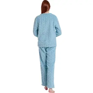 Pyjama met lange mouwen top en lange mouwen broek dames Admas Chains image-1