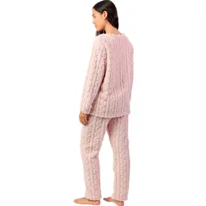 Pyjama met lange mouwen top en lange mouwen broek dames Admas Chains image-1