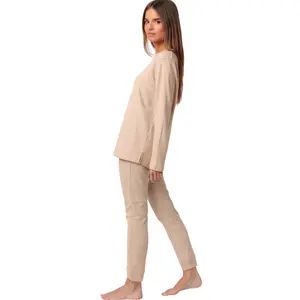 Pigiama a maniche lunghe e leggings donna Admas Supersoft image-2