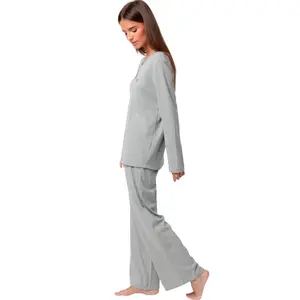 Pigiama a maniche lunghe e pantaloni donna Admas Supersoft image-2