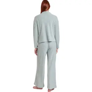Women's Long Sleeve Top and Long Trousers Pyjama Admas Furry image-1