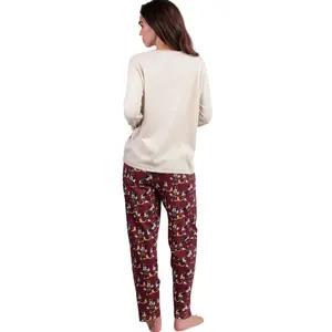 Pigiama polo maniche lunghe e pantalone donna Admas Minnie Mouse Disney image-1