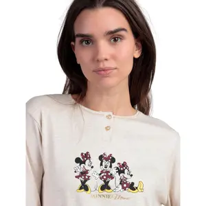 Pigiama polo maniche lunghe e pantalone donna Admas Minnie Mouse Disney image-3