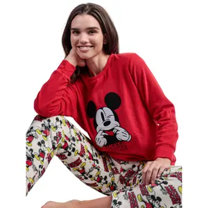 Pyjama haut manches longues et pantalon femme Admas Best Mickey Disney image-3