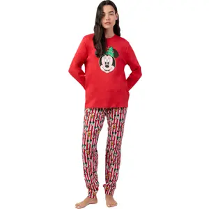 Long Sleeve Top and Trouser Pyjama for Women Admas Party Friends Disney image-0