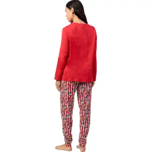 Long Sleeve Top and Trouser Pyjama for Women Admas Party Friends Disney image-1