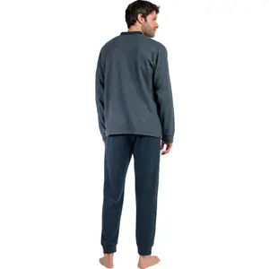 Long Sleeve Pyjama Top and Trousers Admas Grigio image-1