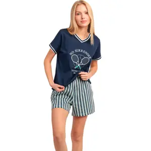 Πυτζάμα μπλουζάκι και σορτσάκι γυναικεία Admas Tennis Club image-0