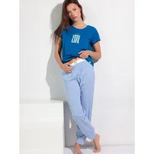 Pigiama t-shirt e pantaloni donna Admas Love Your Life image-2