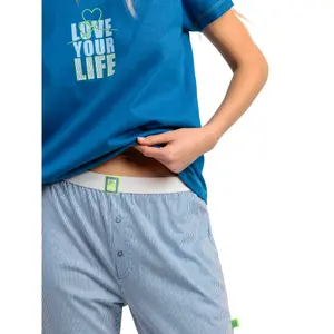 Pigiama t-shirt e pantaloni donna Admas Love Your Life image-3