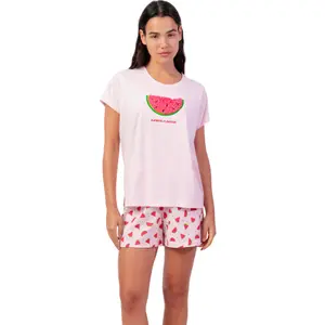 Πυτζάμα μπλουζάκι και σορτσάκι γυναικεία Admas Watermelon image-0
