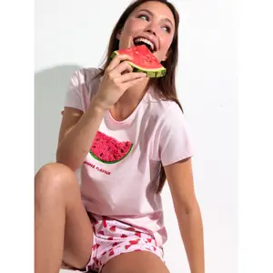 Πυτζάμα μπλουζάκι και σορτσάκι γυναικεία Admas Watermelon image-2