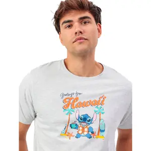 Női pizsama póló és rövidnadrág Admas Stitch Beach Disney image-3