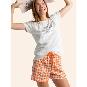 Pigiama t-shirt e pantaloni corti donna Admas Reading Era Disney image-2