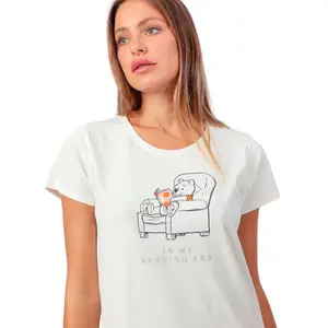 Pigiama t-shirt e pantaloni corti donna Admas Reading Era Disney image-3