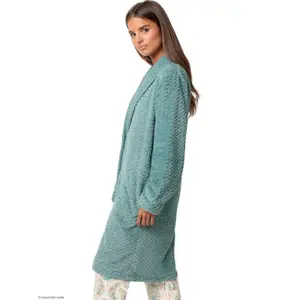Polaire da interno lunga donna Admas Soft Peacock image-2