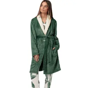 Szlafrok damski Admas Luxury Leaves