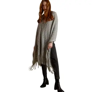Long Women's Poncho Admas Punto image-0