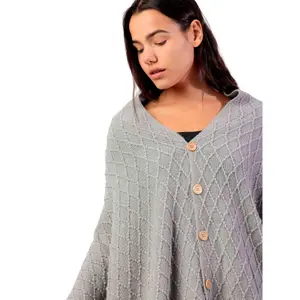 Long Women's Poncho Admas Punto image-3