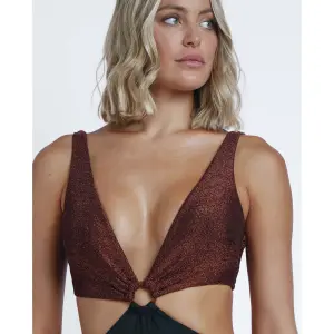 Asymmetrisch 1-delig zwempak voor dames Admas Night Summer image-3