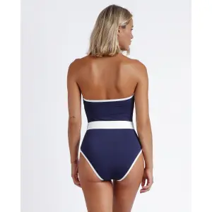 Bandeau-baddräkt i 1 del för kvinnor Admas Sailor Club image-2