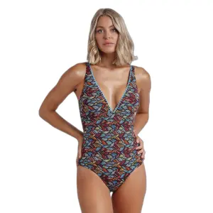 Dames zwempak uit 1 stuk Admas Ethnic Feathers image-0