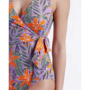 Bañador de una pieza cruzado para mujer Admas Jungle image-3