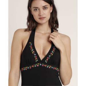 Jednoczęściowy kostium kąpielowy z odkrytymi plecami dla kobiet Admas Mexican Otomi image-4