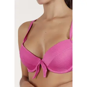 Dames badpak met 2 delen van corduroy Admas Push Up image-3