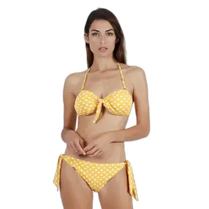 Fato de banho de bandeau de 2 peças para mulheres Admas Life Dots image-0