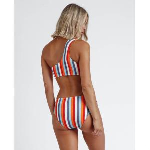 Costume da bagno due pezzi asimmetrico a righe sole donna Admas image-3