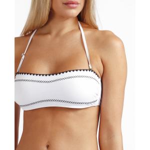 Costume da bagno a due pezzi a bandeau ricamato da donna Admas image-3